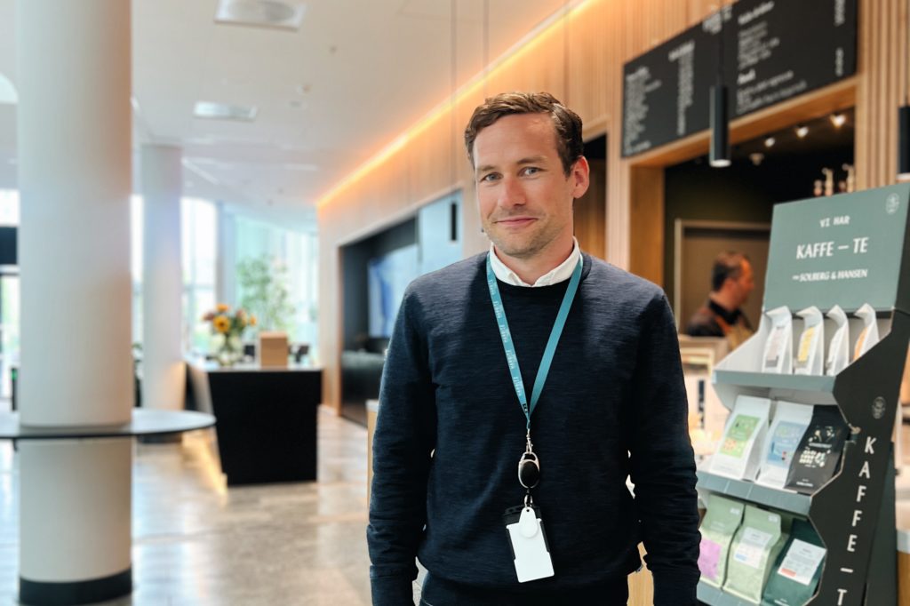 Site manager på Harbitz Torg, Martin Jensen.